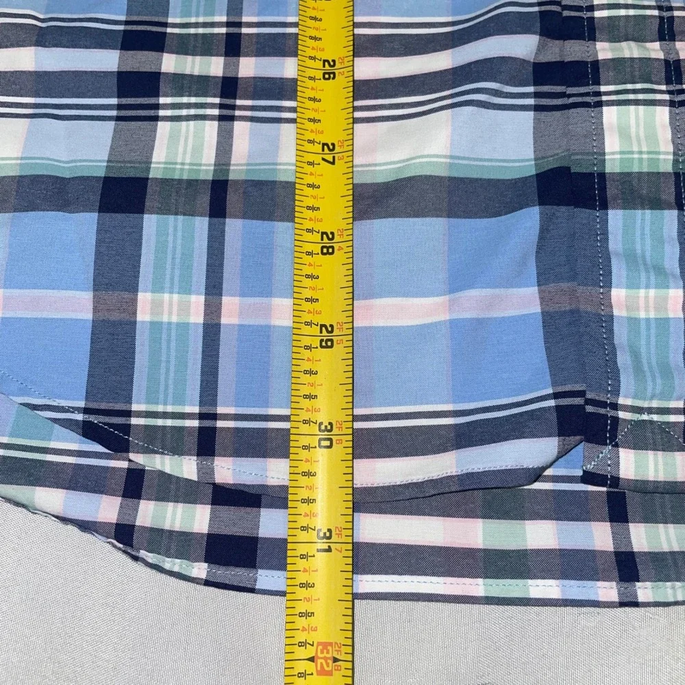 Polo Ralph Lauren Mens Large Classic Fit Performance Plaid Button Down Shirt